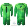 Maglia da Calcio Portiere a Maniche Lunghe Paris Saint Germain Keylor Navas 1 Casa 2022-23 per Bambino